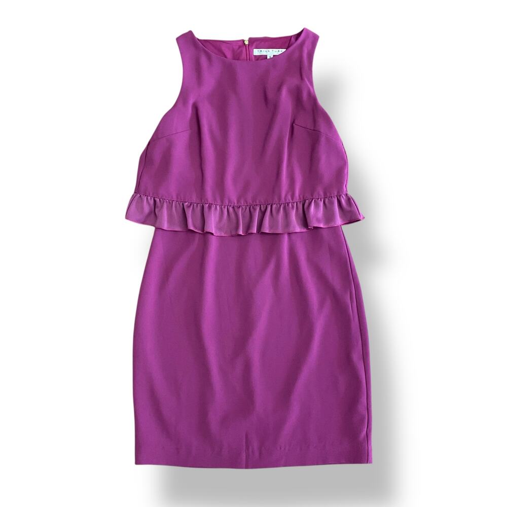 Trina Turk Tieges Fuchsia Sleeveless‎ Mini Dress Size 4 Special Event, Cocktail